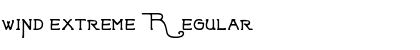 Download wind extreme Regular Font Title Preview