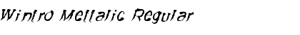 Download Wintro Mettalic Regular Font Title Preview