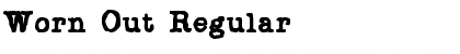 Download Worn Out Regular Font Title Preview