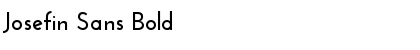 Download Josefin Sans Bold Font Title Preview