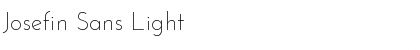 Download Josefin Sans Light Font Title Preview