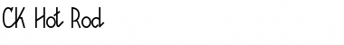 Download CK Hot Rod Regular Font Title Preview