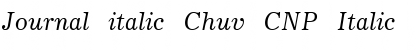 Download Journal italic Chuv CNP Italic Font Title Preview