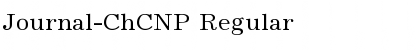 Download Journal-ChCNP Regular Font Title Preview