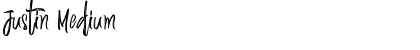 Download Justin Medium Font Title Preview