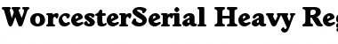Download WorcesterSerial-Heavy Regular Font Title Preview