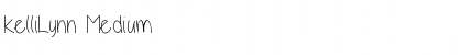 Download KelliLynn Medium Font Title Preview