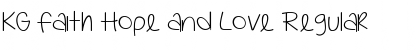 Download KG Faith Hope and Love Regular Font Title Preview