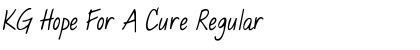 Download KG Hope For A Cure Regular Font Title Preview