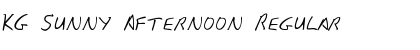 Download KG Sunny Afternoon Regular Font Title Preview