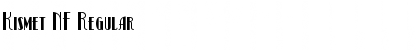 Download Kismet NF Regular Font Title Preview