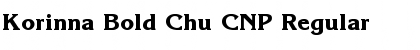 Download Korinna Bold Chu CNP Regular Font Title Preview