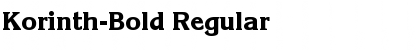 Download Korinth-Bold Regular Font Title Preview