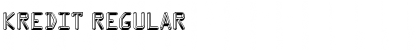 Download Kredit Regular Font Title Preview