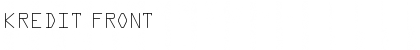 Download Kredit Front Font Title Preview