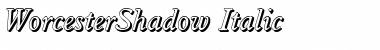 Download WorcesterShadow Italic Font Title Preview