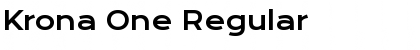 Download Krona One Regular Font Title Preview