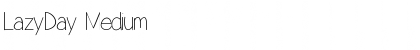 Download LazyDay Medium Font Title Preview