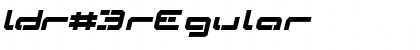 Download LDR#3 Regular Font Title Preview