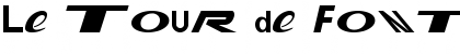Download Le Tour de Fonts Regular Font Title Preview