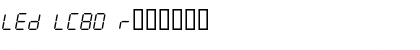 Download LED LC80 Regular Font Title Preview