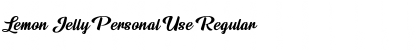 Download Lemon Jelly Personal Use Regular Font Title Preview
