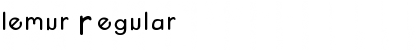 Download lemur Regular Font Title Preview