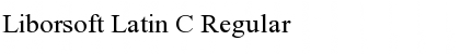 Download Liborsoft Latin C Regular Font Title Preview