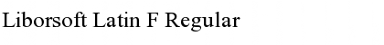 Download Liborsoft Latin F Regular Font Title Preview
