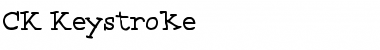 Download CK Keystroke Regular Font Title Preview