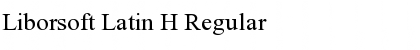 Download Liborsoft Latin H Regular Font Title Preview