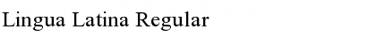 Download Lingua Latina Regular Font Title Preview