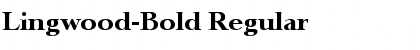 Download Lingwood-Bold Regular Font Title Preview