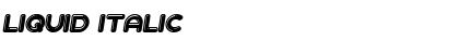 Download Liquid Italic Font Title Preview