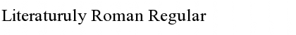 Download Literaturuly Roman Regular Font Title Preview