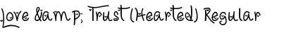 Download Love & Trust (Hearted) Regular Font Title Preview