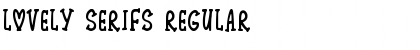 Download Lovely Serifs Regular Font Title Preview