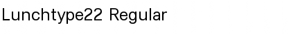 Download Lunchtype22 Regular Font Title Preview