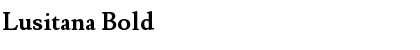 Download Lusitana Bold Font Title Preview