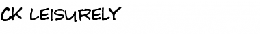Download CK Leisurely Regular Font Title Preview