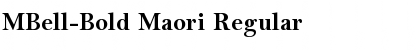Download MBell-Bold Maori Regular Font