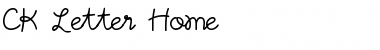 Download CK Letter Home Regular Font Title Preview