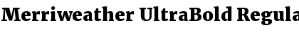 Download Merriweather UltraBold Regular Font