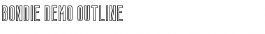 Download Bondie Outline Regular Font Title Preview