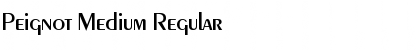 Download Peignot Medium Regular Font Title Preview