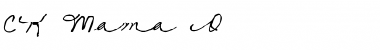Download CK Mama O Regular Font Title Preview