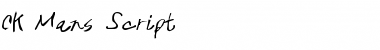 Download CK Man's Script Regular Font Title Preview