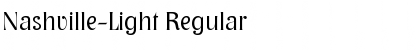 Download Nashville-Light Regular Font Title Preview
