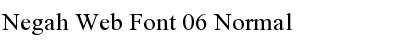 Download Negah Web Font 06 Normal Font