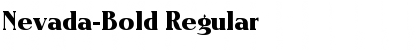 Download Nevada-Bold Regular Font Title Preview